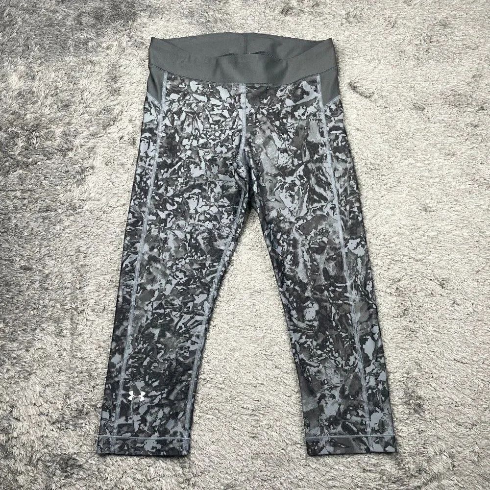 Under Armour Compression Capri Legging Gray Print